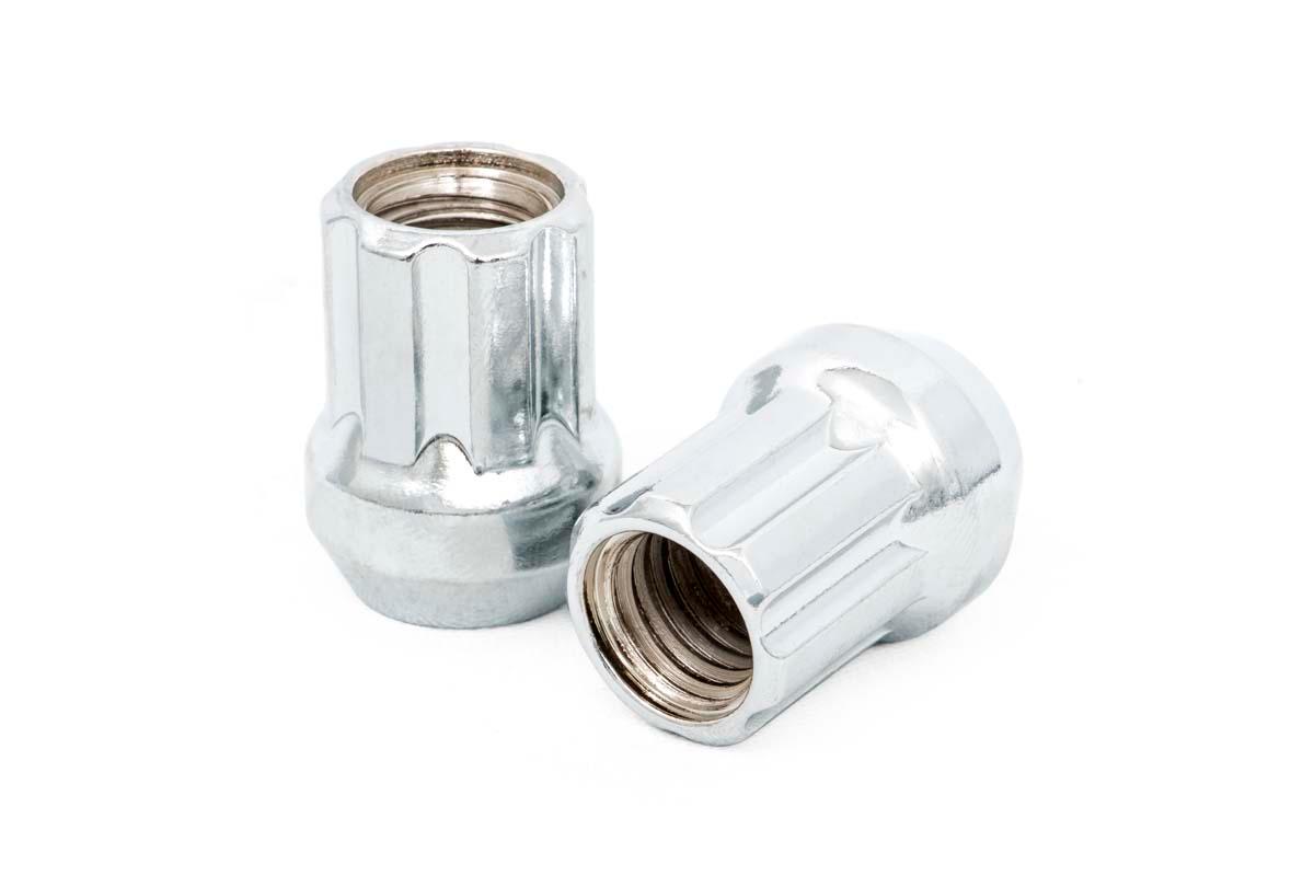 Rough Country M14X1.5 Wheel Installation Kit w/ Lug Nuts and Socket Key, Chrome Open End, 24-Count - 141524CHOE