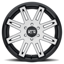 ION Wheels Type 142 20x9 / 8x165.1 BP / 0mm Offset / 130.8mm Hub Black/Machined Wheel - 142-2981B