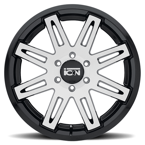 ION Wheels Type 142 18x9 / 8x165.1 BP / 0mm Offset / 130.8mm Hub Black/Machined Wheel - 142-8981B