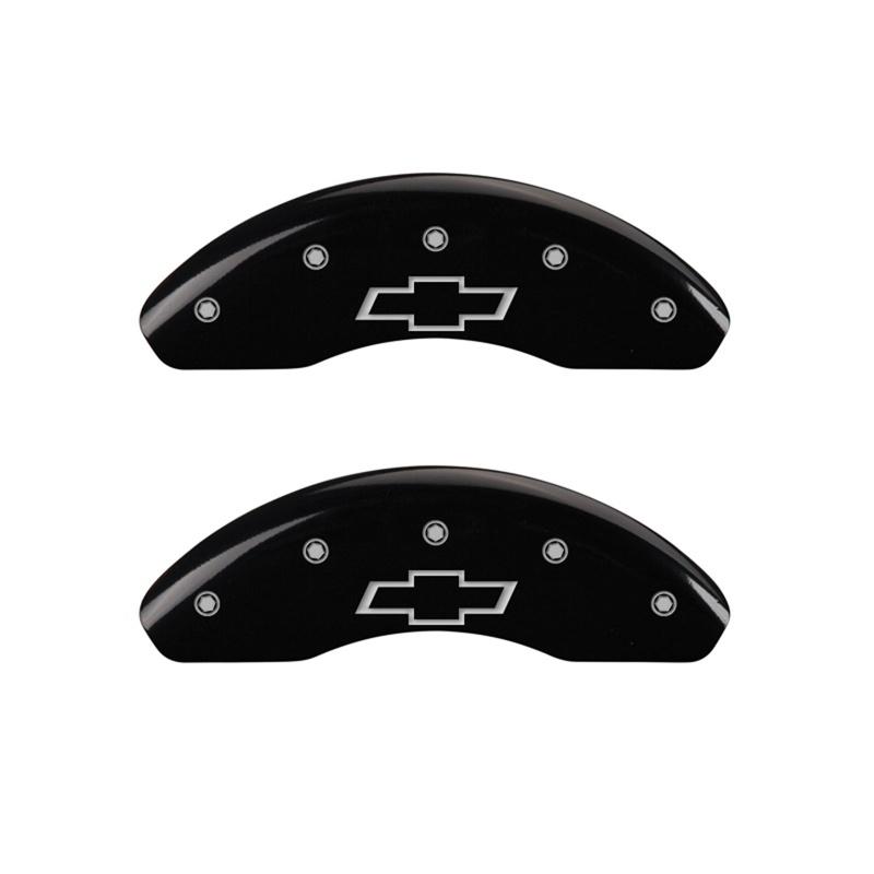 MGP Front Set Of 2: Black Finish, Silver Bowtie (2011-2013 Cruze Eco, Cruze LT, Cruze LS) - 14208FBOWBK