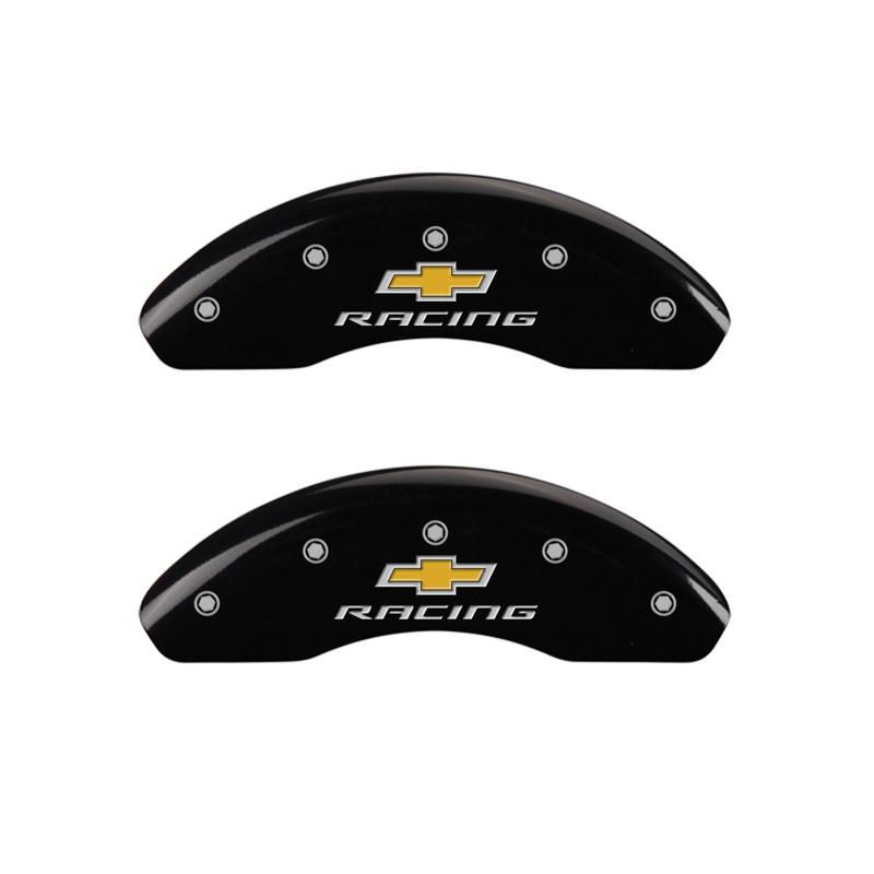 MGP Front Set Of 2: Black Finish, Silver Chevy Racing (2011-2013 Cruze Eco, Cruze LT, Cruze LS) - 14208FBRCBK