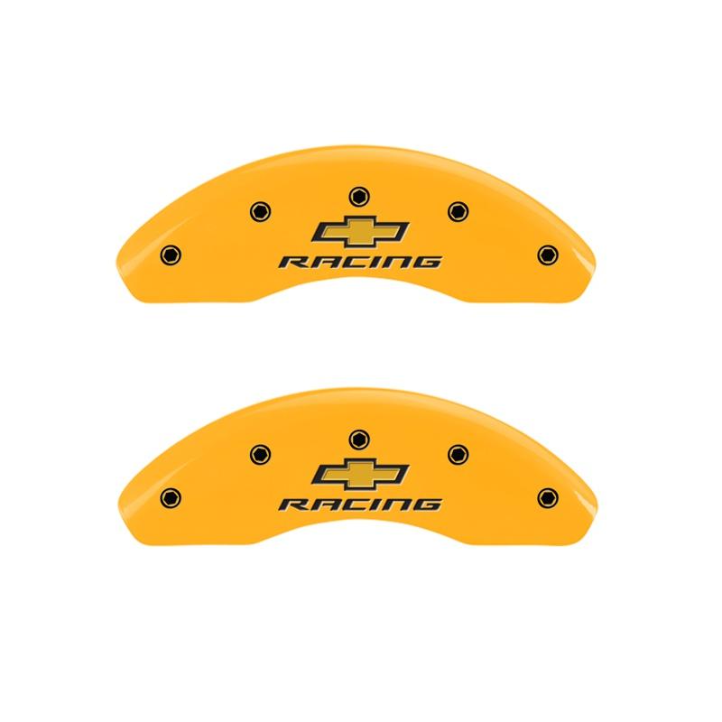 MGP Front Set Of 2: Yellow Finish, Black Chevy Racing (2011-2013 Cruze Eco, Cruze LS, Cruze LT) - 14208FBRCYL