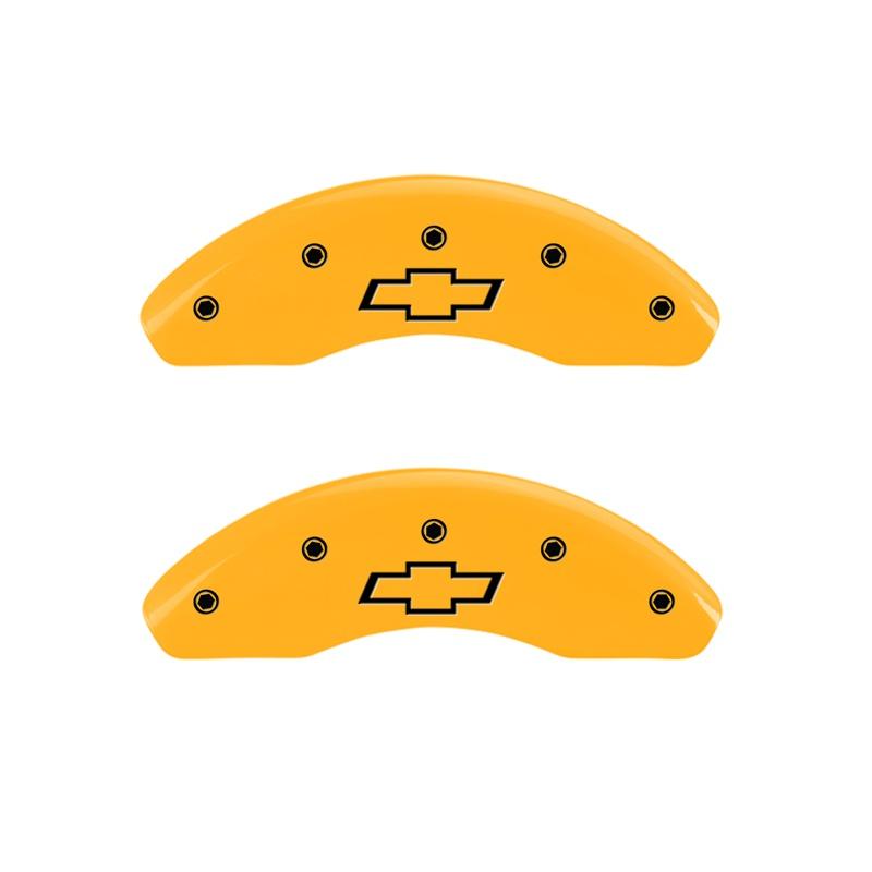 MGP Front Set Of 2: Yellow Finish, Black Bowtie (2013-2015 Spark LS, Spark LT) - 14216FBOWYL