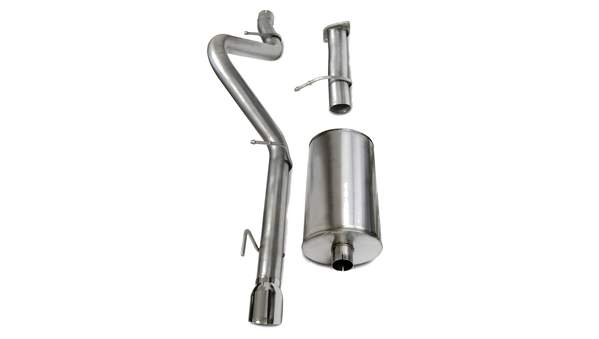 Corsa Trailblazer SS 3.0 Inch Cat-Back Single Rear Exit with Single 4.0 Inch Polished Pro-Series Tip Sport Sound 06-08 Trailblazer SS 6.0 Liter - 14256