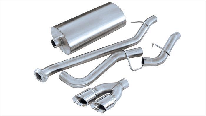 Corsa 14260 3" Single Side Exit Sport Catback Exhaust with 4.0" Polished Tips (1999-2006 Silverado / Sierra 143.5" Wheelbase)