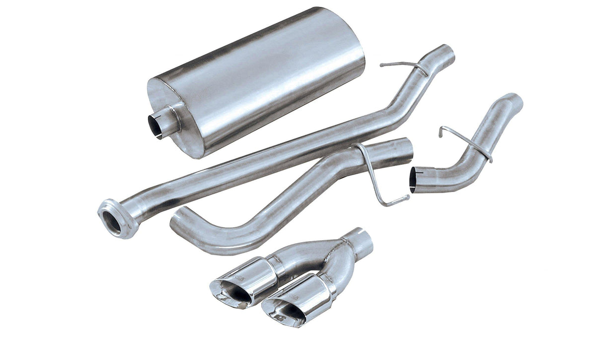 Corsa 14261 3" Single Side Exit Sport Catback Exhaust with 4.0" Polished Tips (1999-2006 Silverado / Sierra 143.5" Wheelbase)