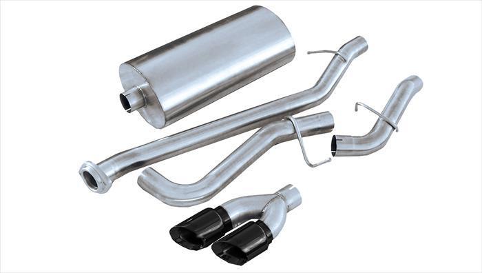 Corsa 14261BLK 3" Single Side Exit Sport Catback Exhaust with 4.0" Black Tips (1999-2006 Silverado / Sierra 143.5" Wheelbase)