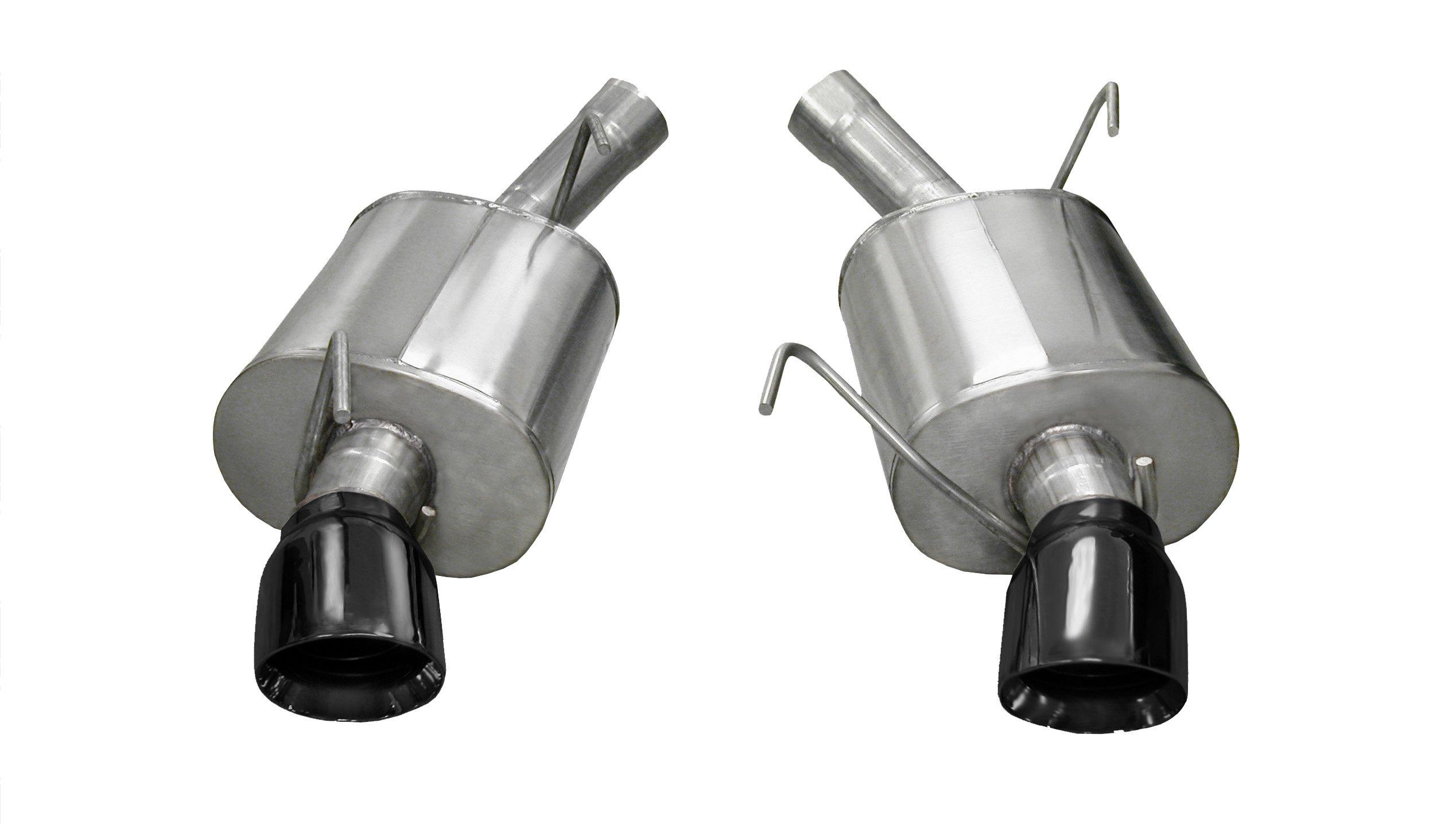 Corsa 14311BLK 2.5" Sport Axle-Back w/ 4" Black Pro Series Tips (2005-2010 Mustang GT / 2007-2010 Shelby GT500)