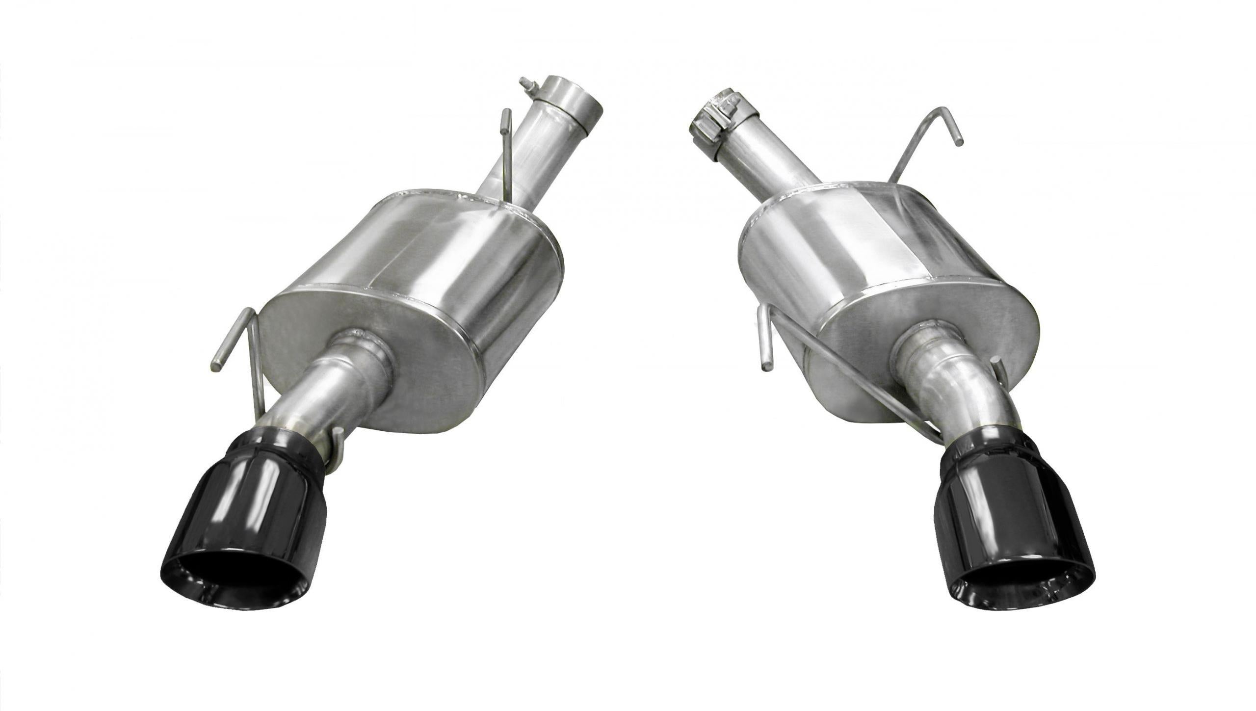 Corsa 14314BLK 2.5" XTREME Axle-Back System w/ 4" Black Pro Series Tips (2005-2010 Mustang GT / 2007-2010 Shelby GT500)