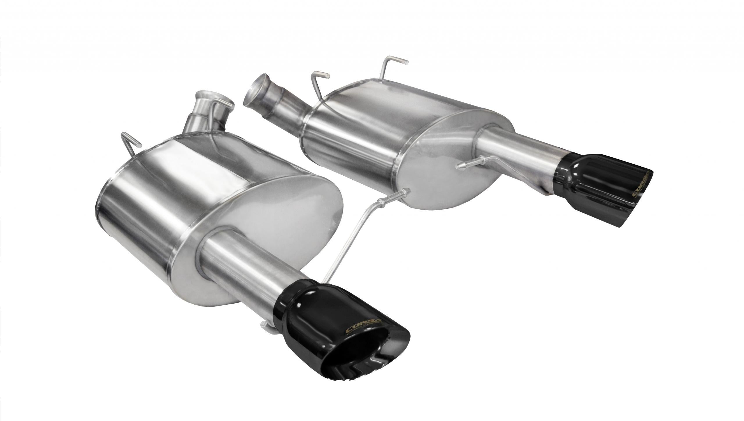 Corsa Performance 14316BLK 3" Sport Axle-Back with 4" Black Pro-Series Tips (2011-2014 5.0L Mustang GT / Boss 302)
