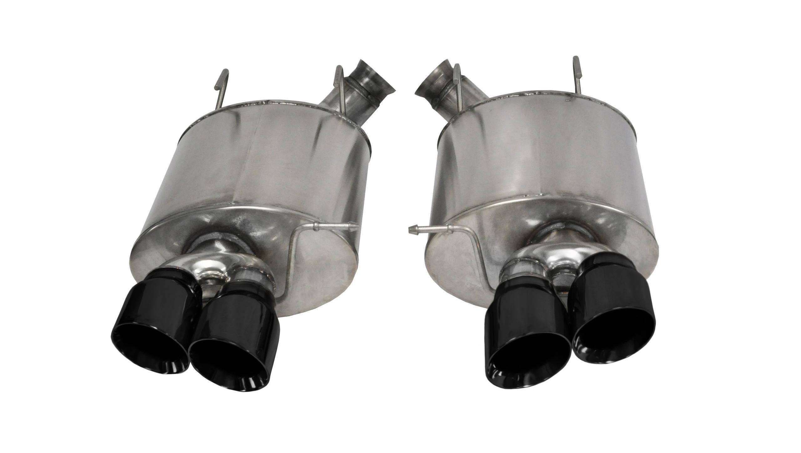 Corsa Performance 14321BLK 3"  Stainless Sport Axle-Back with 4" Black Pro Series Tips (2013-2014 5.8L Shelby GT500)