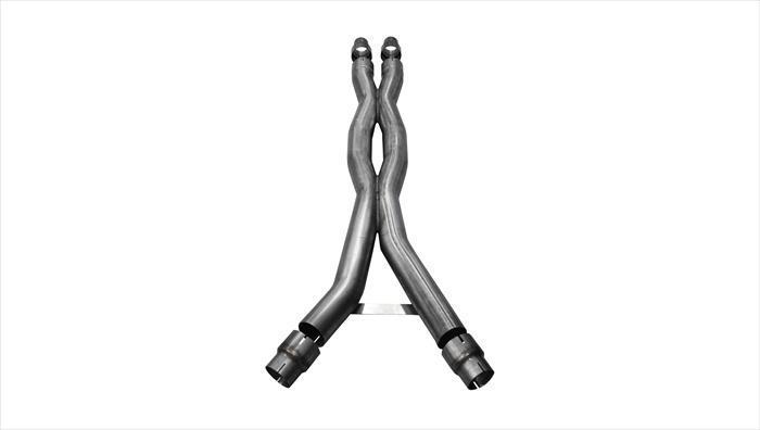 CORSA 2015-2026 Ford Mustang GT/Dark Horse 5.0L Double Helixx X-Pipe with Stainless Steel Construction (3" Diameter)