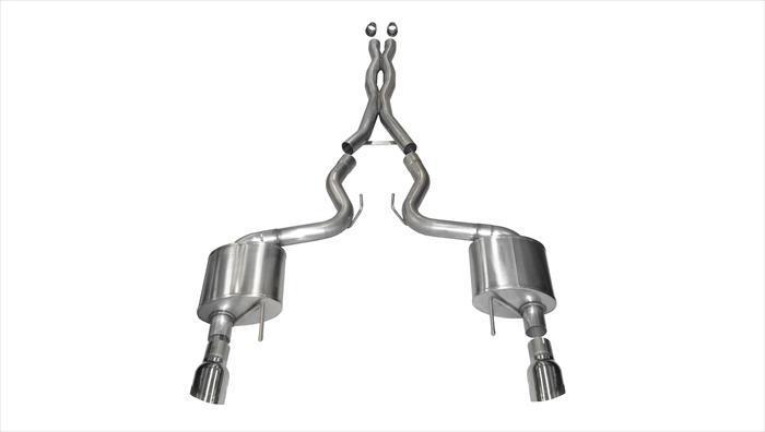 Corsa Performance 14328 3" XTREME Cat-Back Exhaust with 4.5" Polished Tips (2015-2017 5.0L Mustang GT)