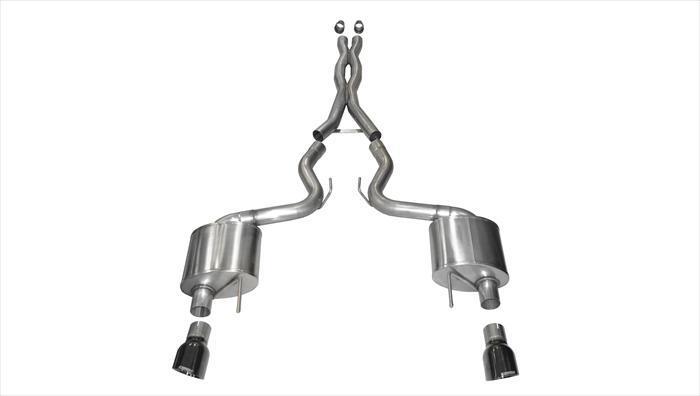 Corsa Performance 14328BLK 3" XTREME Cat-Back Exhaust with 4.5" Black Tips (2015-2017 5.0L Mustang GT)