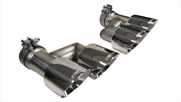 Corsa Performance 14333 Quad Tip Conversion Kit - Polished (2015-2017 5.0L Mustang GT)