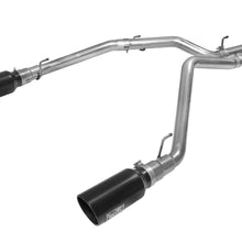 AFE Large Bore-HD 3 IN 409 Stainless Steel DPF-Back Exhaust System w/Black Tip (2014-2019 1500, 1500 Classic) - 49-42044-B