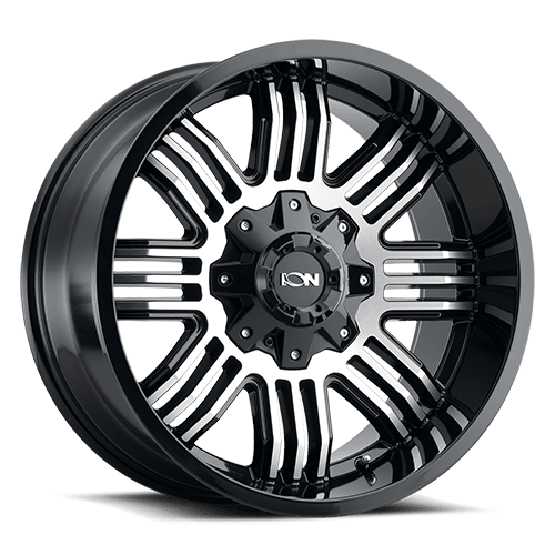 ION Wheels Type 144 17x9 / 8x165.1 BP / -12mm Offset / 125.2mm Hub Black/Machined Wheel - 144-7981B