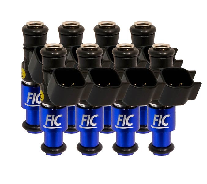 1440cc (160 lbs/hr at OE 58 PSI fuel pressure) FIC Fuel Injector Clinic Injector Set for 4.8/5.3/6.0 Truck Motors ('99-'06) (High-Z) (is304-1440h)