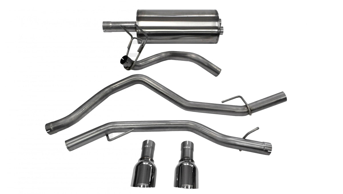 Corsa 14405 3" Dual Rear Exit Sport Catback Exhaust System with 4.5" Polished Tips  (2009-2019 Ram 1500)