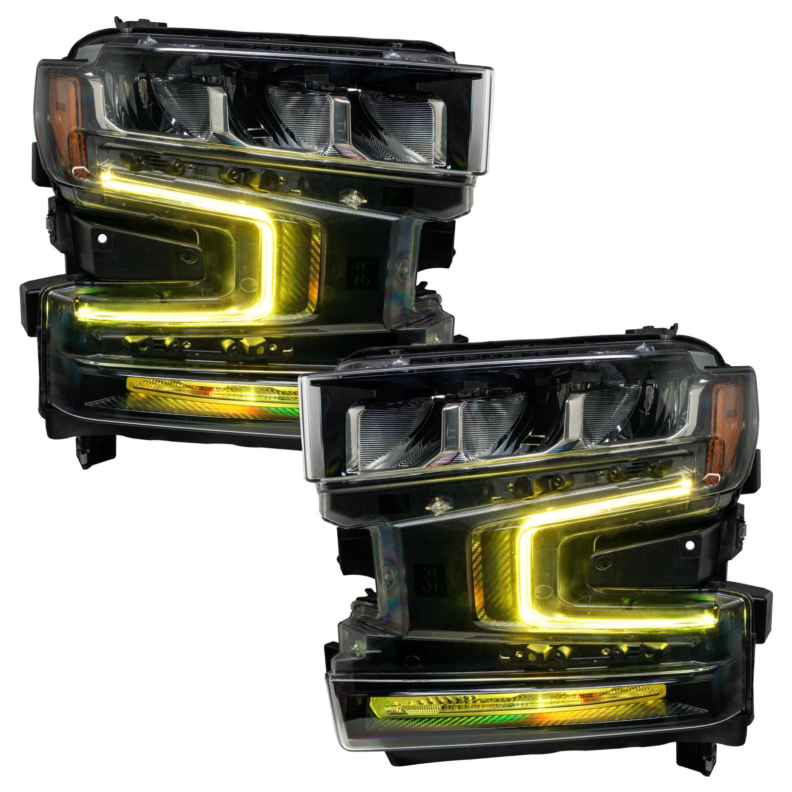 Oracle Lighting Colorshift Rgb+W Headlight Drl Upgrade, Colorshift - No Controller (2019-2021 Silverado 1500) - 1441-334