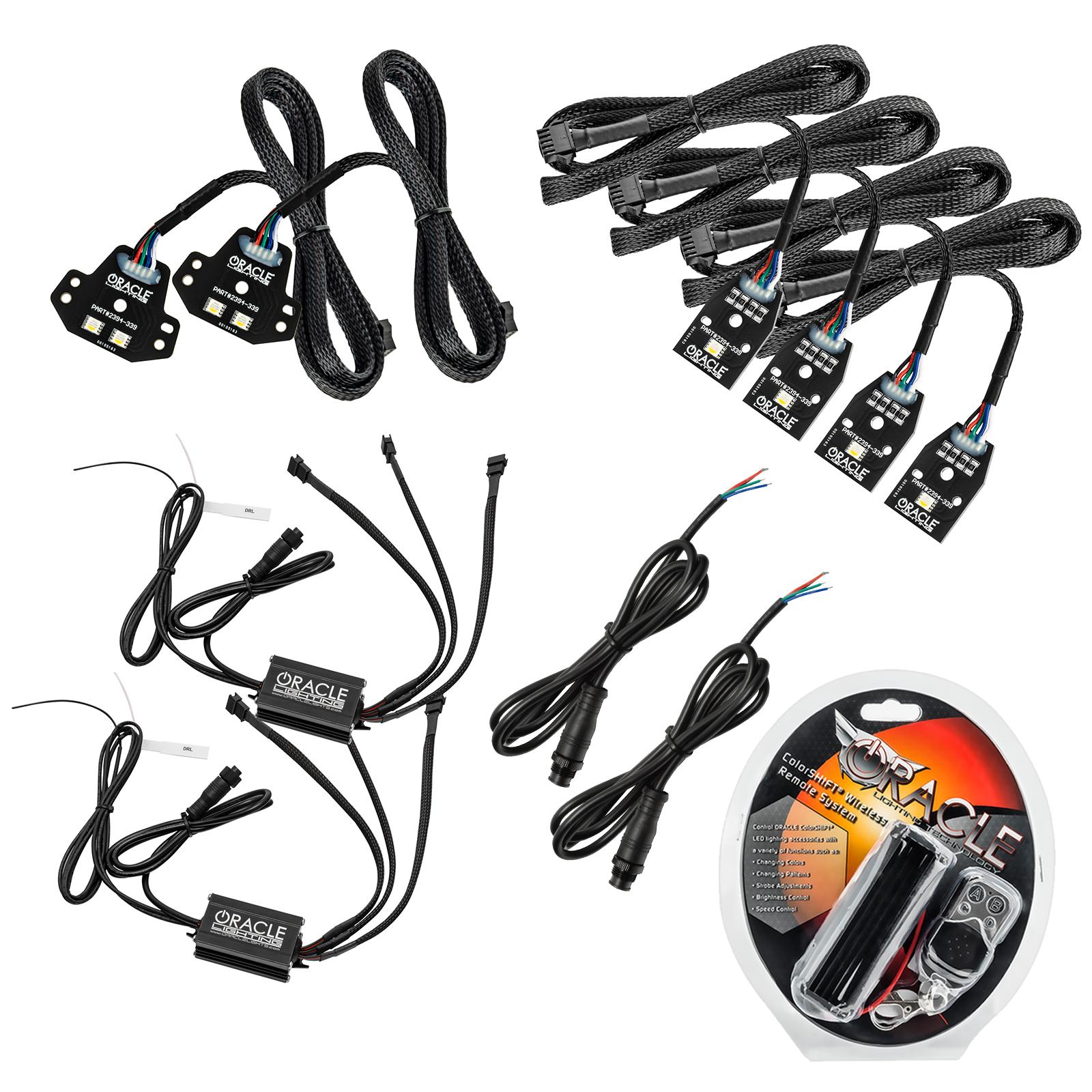 Oracle Lighting Colorshift Rgb+W Headlight Conversion Kit (2015-2021 Charger) - 1443-330