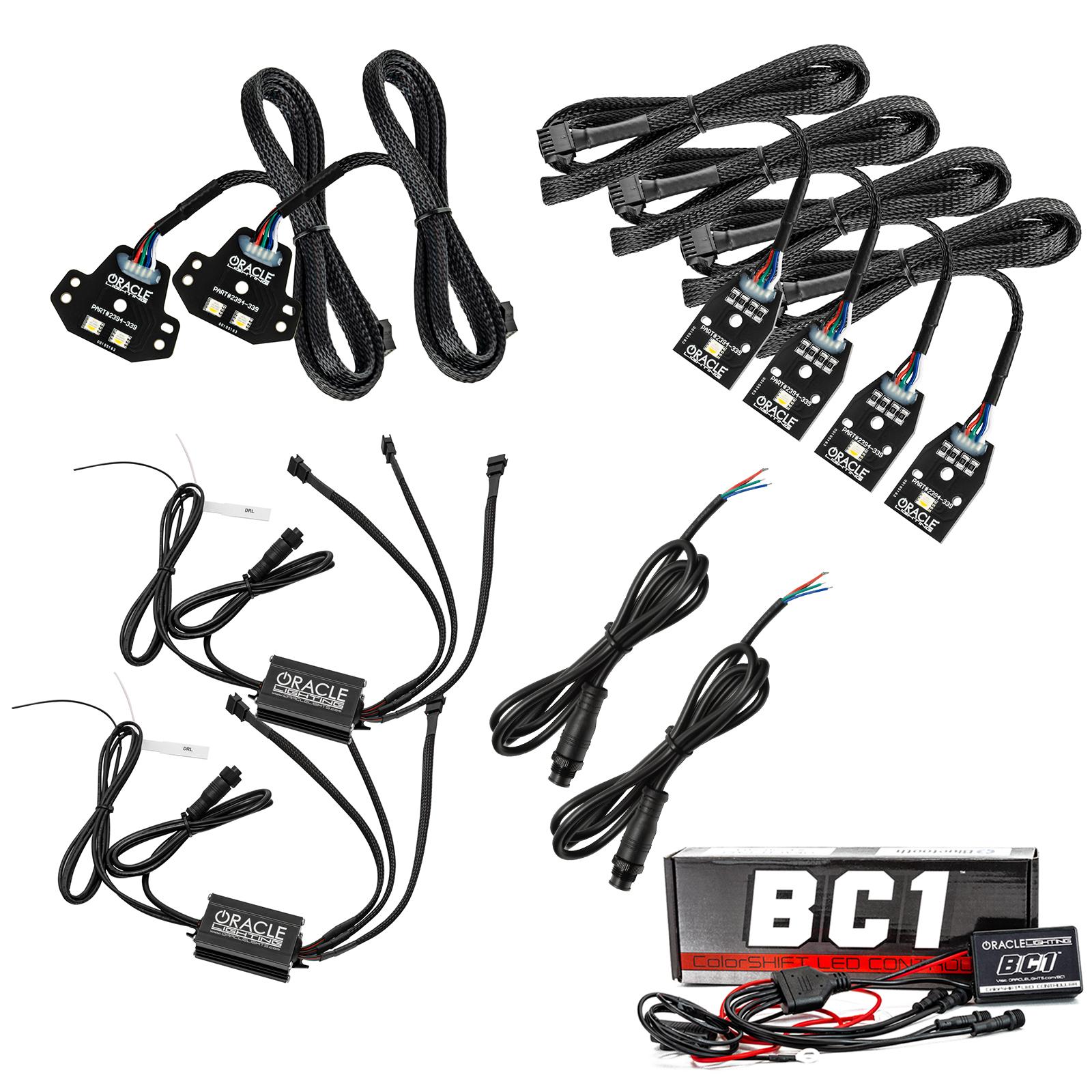 Oracle Lighting Colorshift Rgb+W Headlight Conversion Kit, Colorshift Bc1 (2015-2021 Charger) - 1443-335
