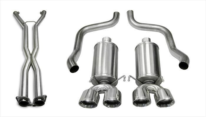 Corsa 14469CB4 2.5" Dual Rear Exit Xtreme Catback Exhaust System with 3.5" Polished Tips (2005-2008 C6 Corvette)
