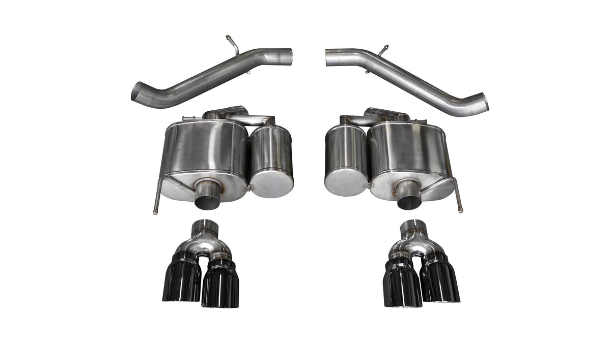 Corsa 14478BLK 3" Dual Rear Exit Sport Axleback Exhaust System with Twin 4" Black Tips (2016-2019 Cadillac ATS-V 3.6L)