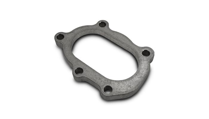 Vibrant Performance 5 Bolt With Divorced Ports Mild Steel Turbo Discharge Flange. Gt25R/Gt28R (Oval - 14480