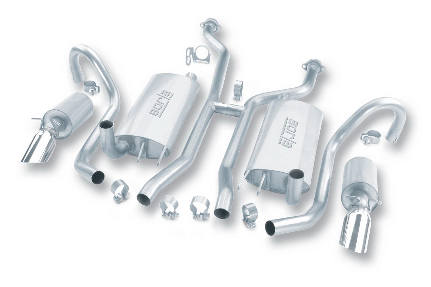Borla Cat-Back(Tm) Exhaust System - Touring - Stainless Steel Tips (1994-1996 Caprice, Caprice Classic, Impala) - 14504
