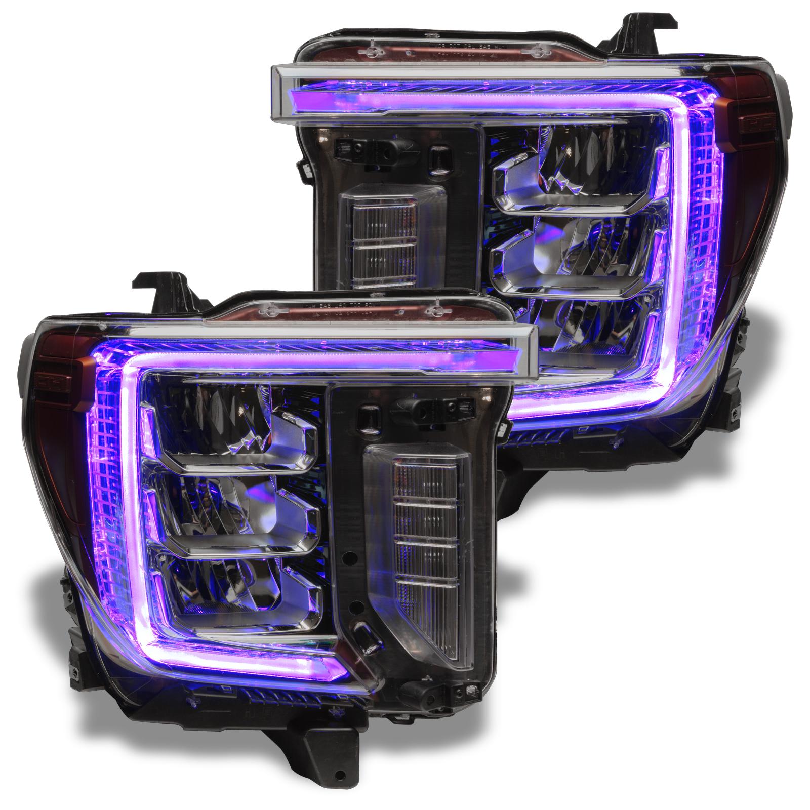 Oracle Lighting Colorshift Rgb+W Headlight Drl Upgrade (2020-2021 Sierra 2500 HD, Sierra 3500 HD) - 1451-334