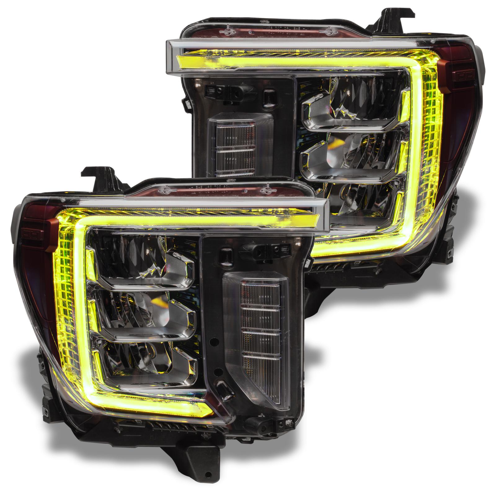 Oracle Lighting Colorshift Rgb+W Headlight Drl Upgrade (2020-2021 Sierra 2500 HD, Sierra 3500 HD) - 1451-504