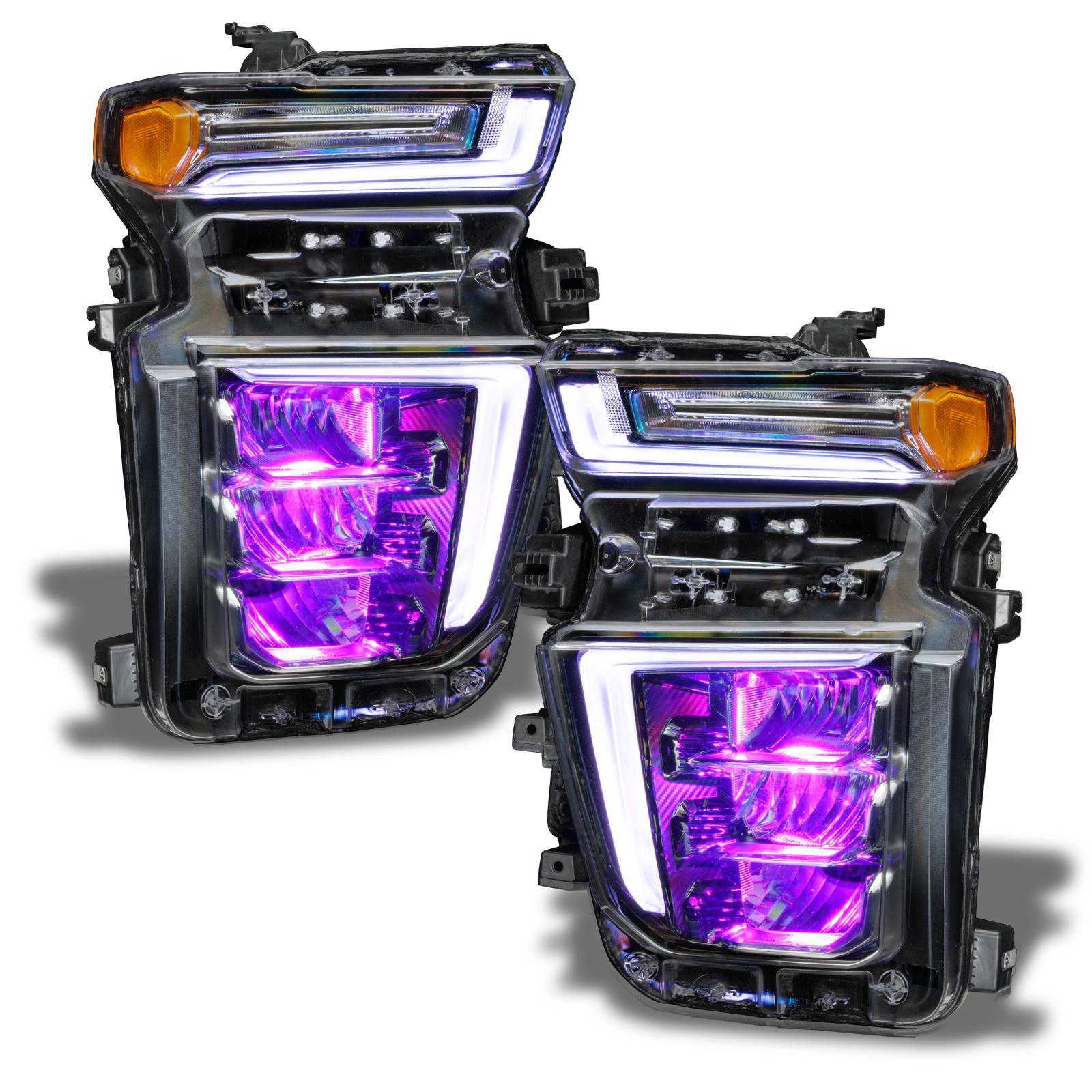 Oracle Lighting 2020-2021 Silverado Hd 2500/3500 Colorshift Rgb Headlight Demon Eye Kit (2020-2021 Silverado 2500 HD, Silverado 3500 HD) - 1453-334