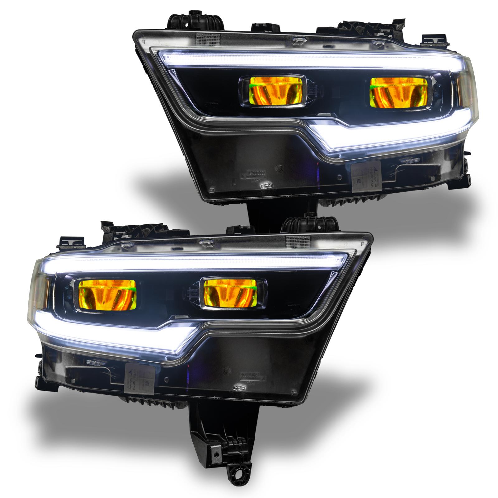 Oracle Lighting 2019-2021 Ram 1500 Colorshift Rgb Led Projector Headlight Demon Eye Kit (2019-2021 1500) - 1456-334
