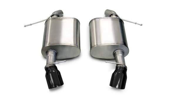 Corsa 14561BLK 2.5" Dual Rear Exit Sport Axleback Exhaust System with 4" Black Tips (2007-2012 BMW 335i 3.0L E90 Coupe)
