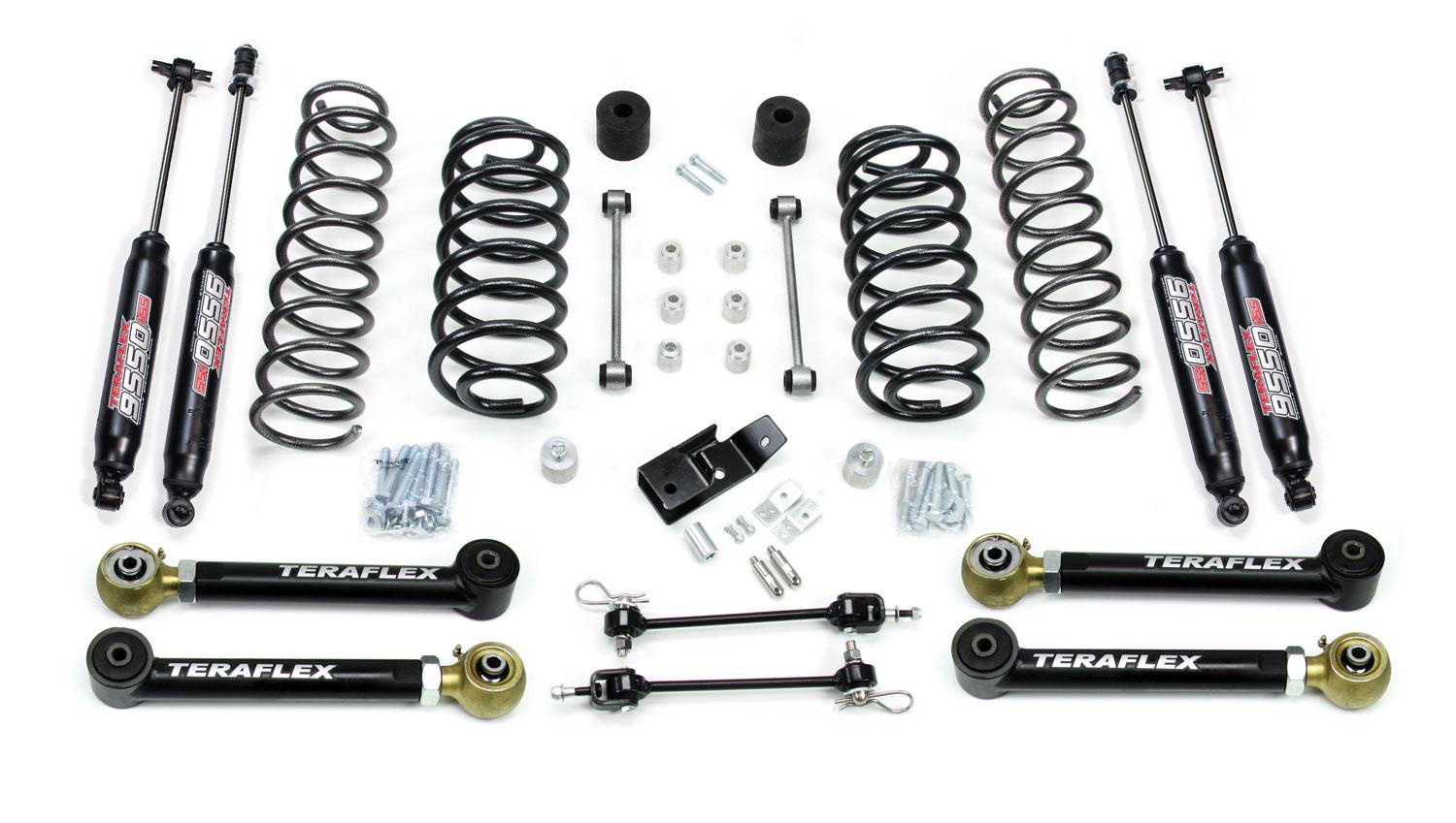 Teraflex 97-06 Jeep Wrangler TJ 3 Inch Suspension System w/ 4 Short Control Arms & 9550 VSS Twin-Tube - 1456332