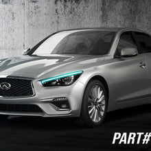 Oracle Lighting 2014-2021 Infiniti Q50 Colorshift Rgb+W Headlight Drl Upgrade - 1457-504