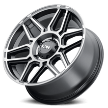 ION Wheels Type 146 17x9 / 8x170 BP / 0mm Offset / 125.2mm Hub Matte Black W/Machined Dart Tint Wheel - 146-7970TM