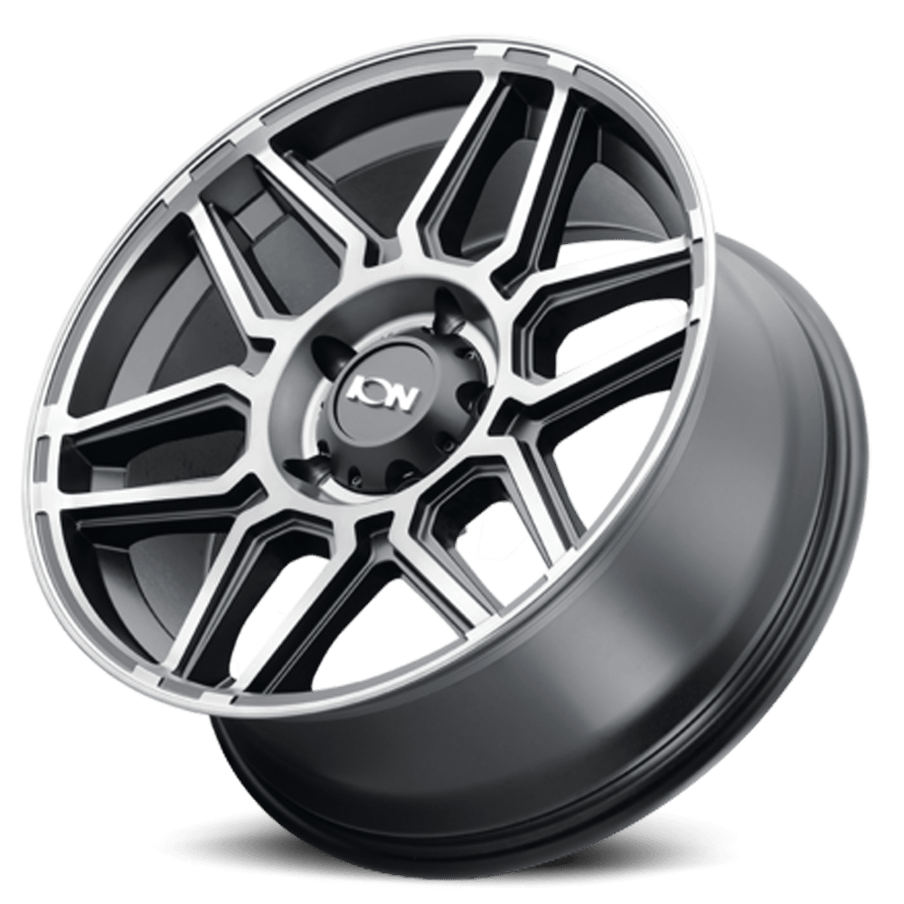 ION Wheels Type 146 17x9 / 8x170 BP / 0mm Offset / 125.2mm Hub Matte Black W/Machined Dart Tint Wheel - 146-7970TM