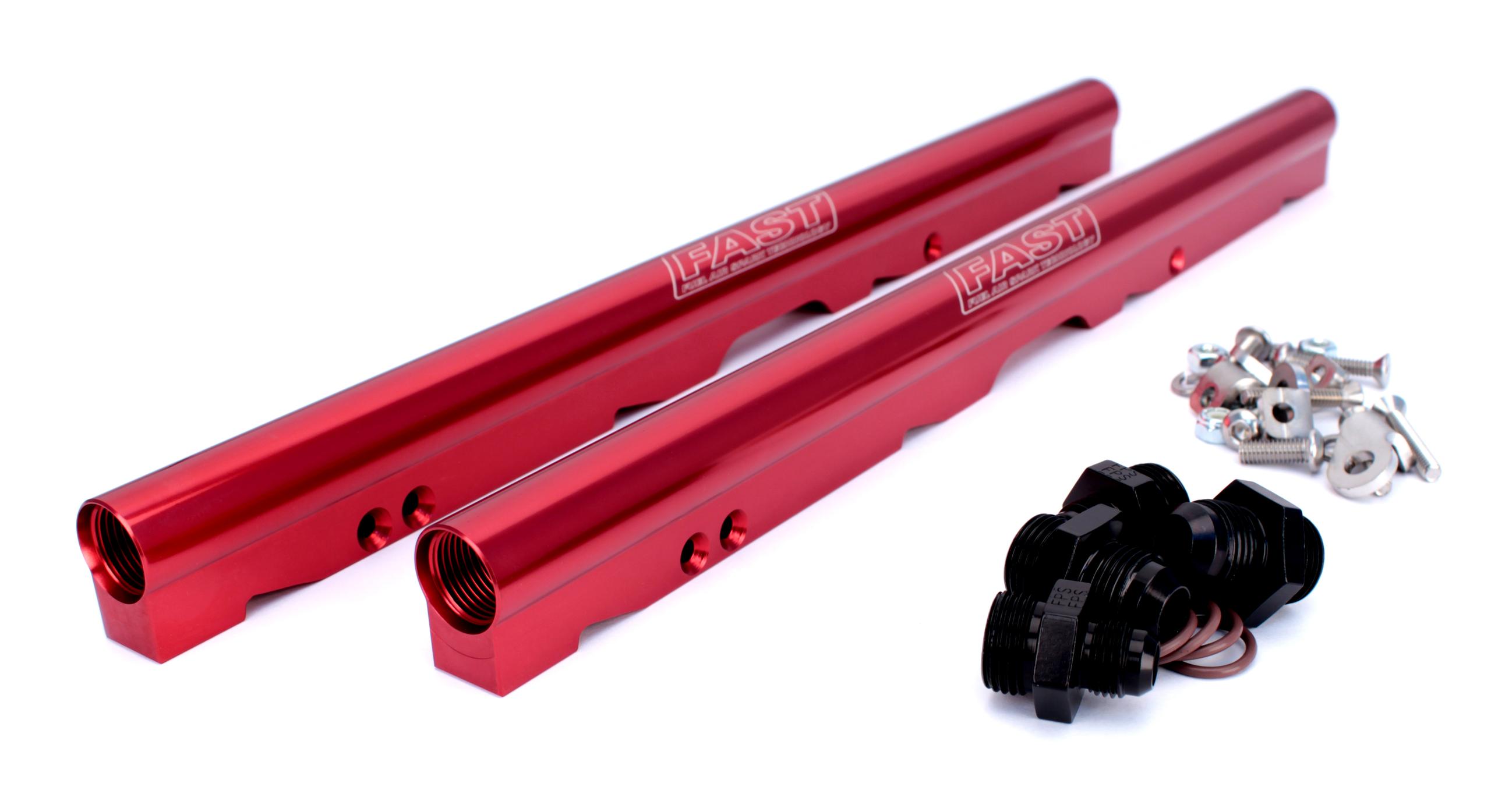 FAST Red Billet Fuel Rail Kit For Ls2 Lsxr 102mm Intake Manifolds - 146033-KIT