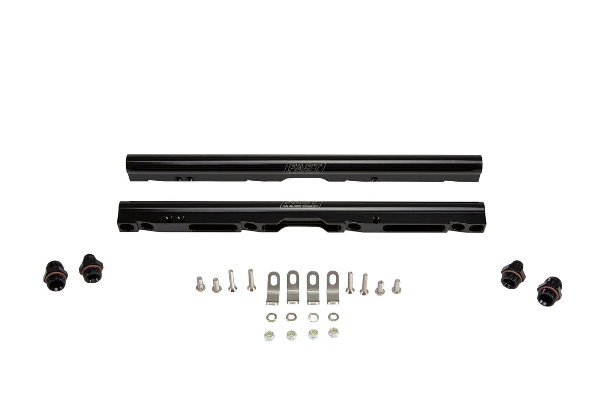 FAST Black Billet Fuel Rail Kit For Lsx 92mm And Gm Ls1/Ls6 Intake Manifolds - 146035B-KIT