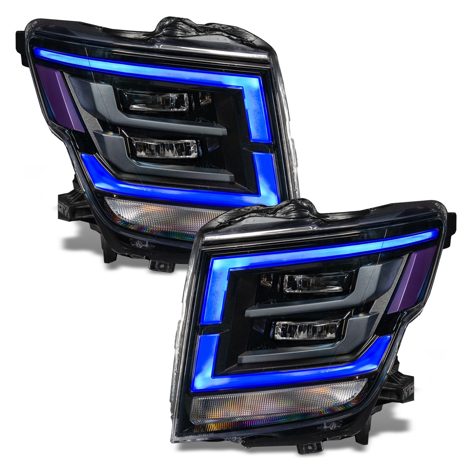 Oracle Lighting 2021-2022 Nissan Titan Colorshift Rgb+W Headlight Drl Upgrade (2021-2021 Titan) - 1463-334