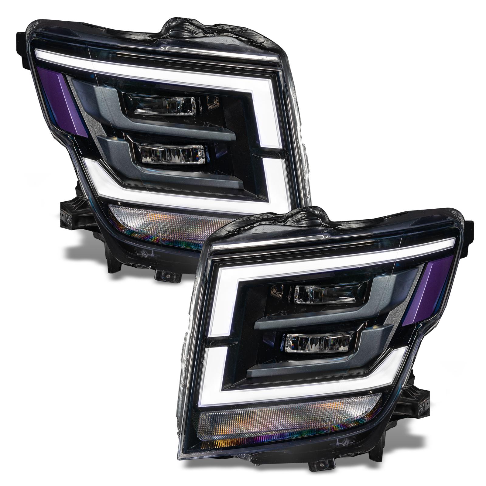 Oracle Lighting 2021-2022 Nissan Titan Colorshift Rgb+W Headlight Drl Upgrade (2021-2021 Titan) - 1463-504
