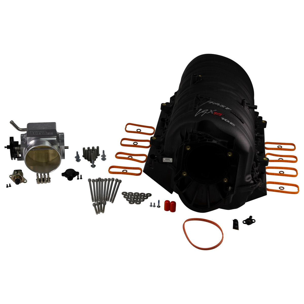 FAST Lsxrt 102mm Ls Truck Intake Manifold + 102mm Big Mouth Billet Throttle Body Kit - 146602B-KIT