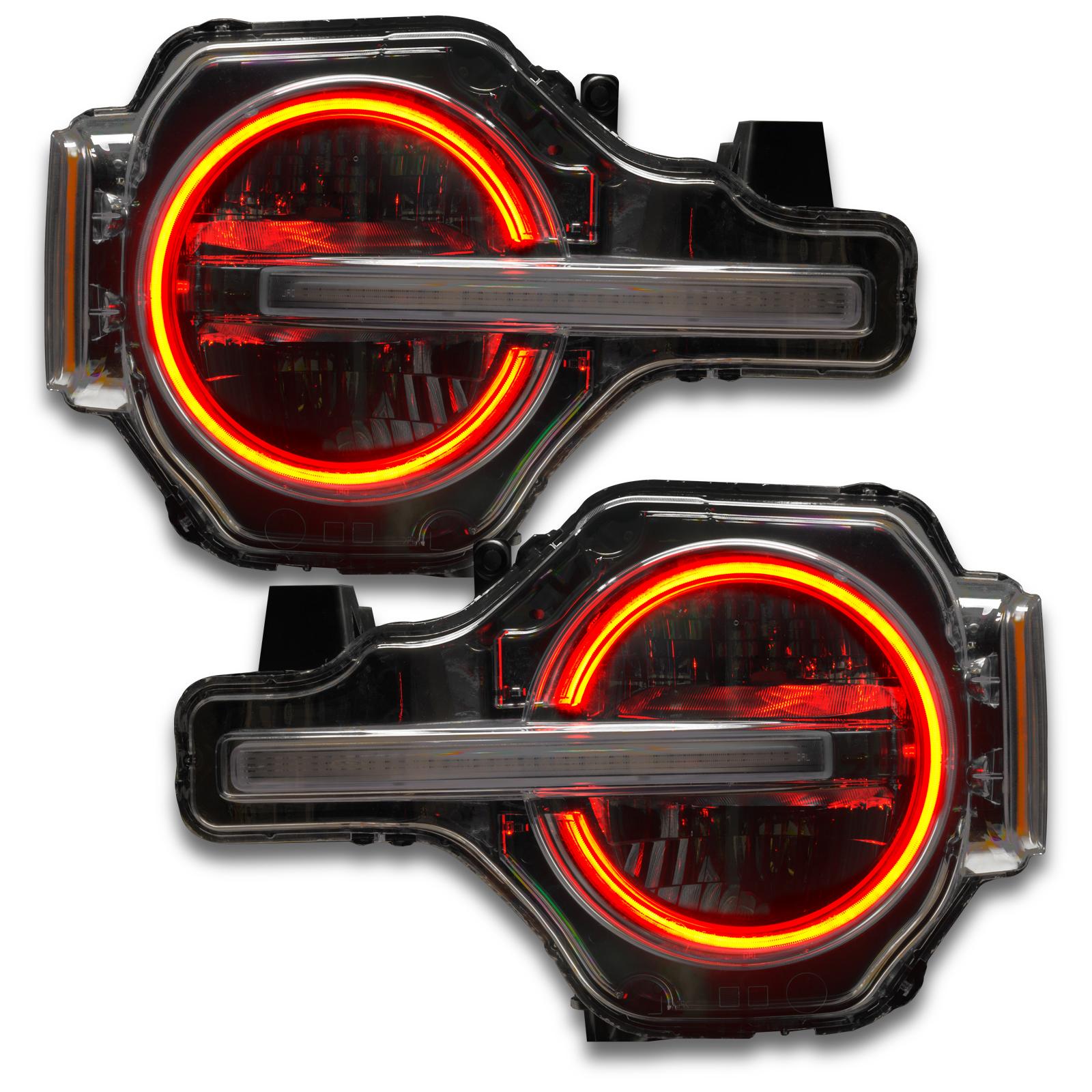 Oracle Lighting 2021 Ford Bronco Colorshift RGB+W Headlight Halo Upgrade Kit w/ RF Controller