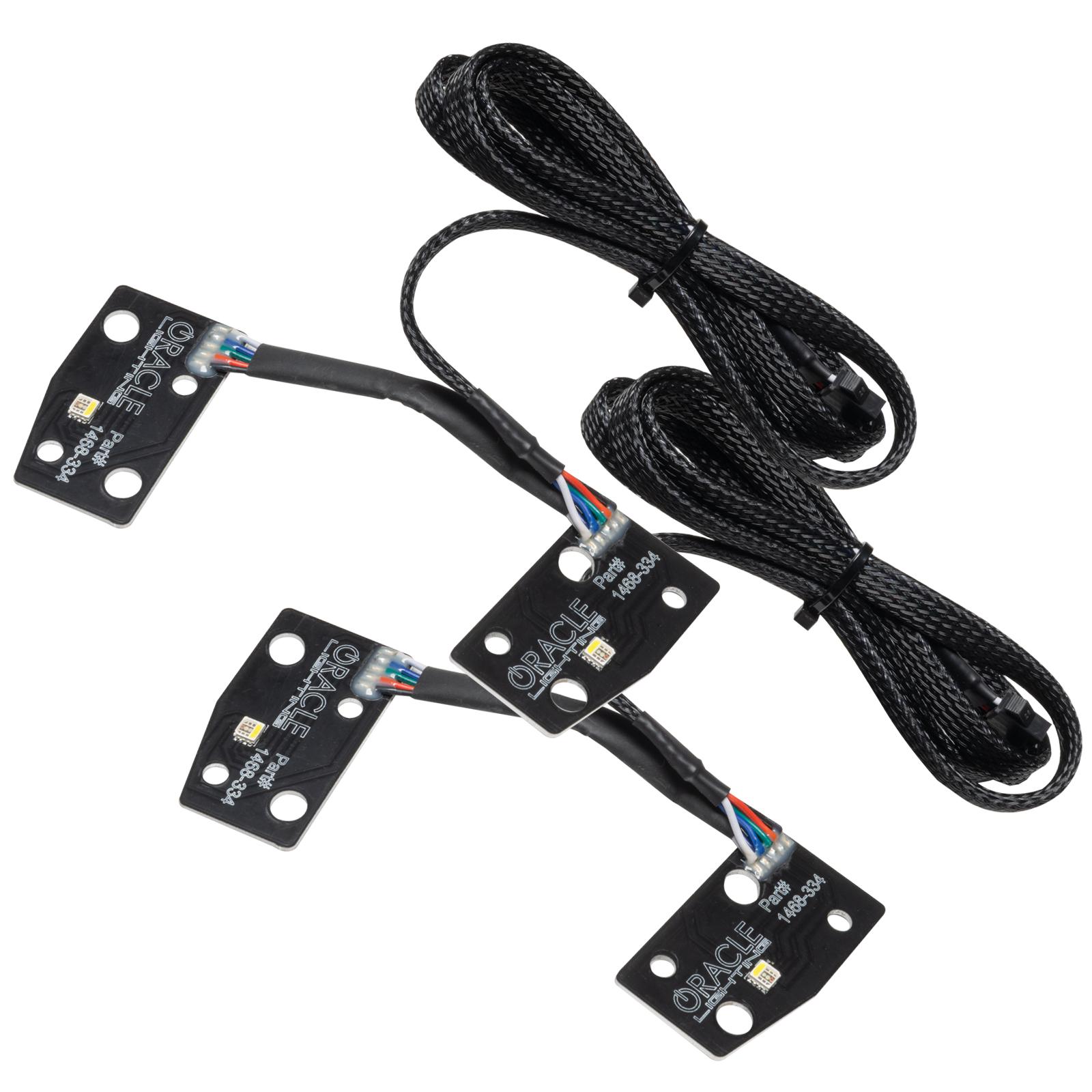 Oracle Lighting 2021 Ford Bronco Colorshift RGB+W Headlight Halo Upgrade Kit w/ 2.0 Controller