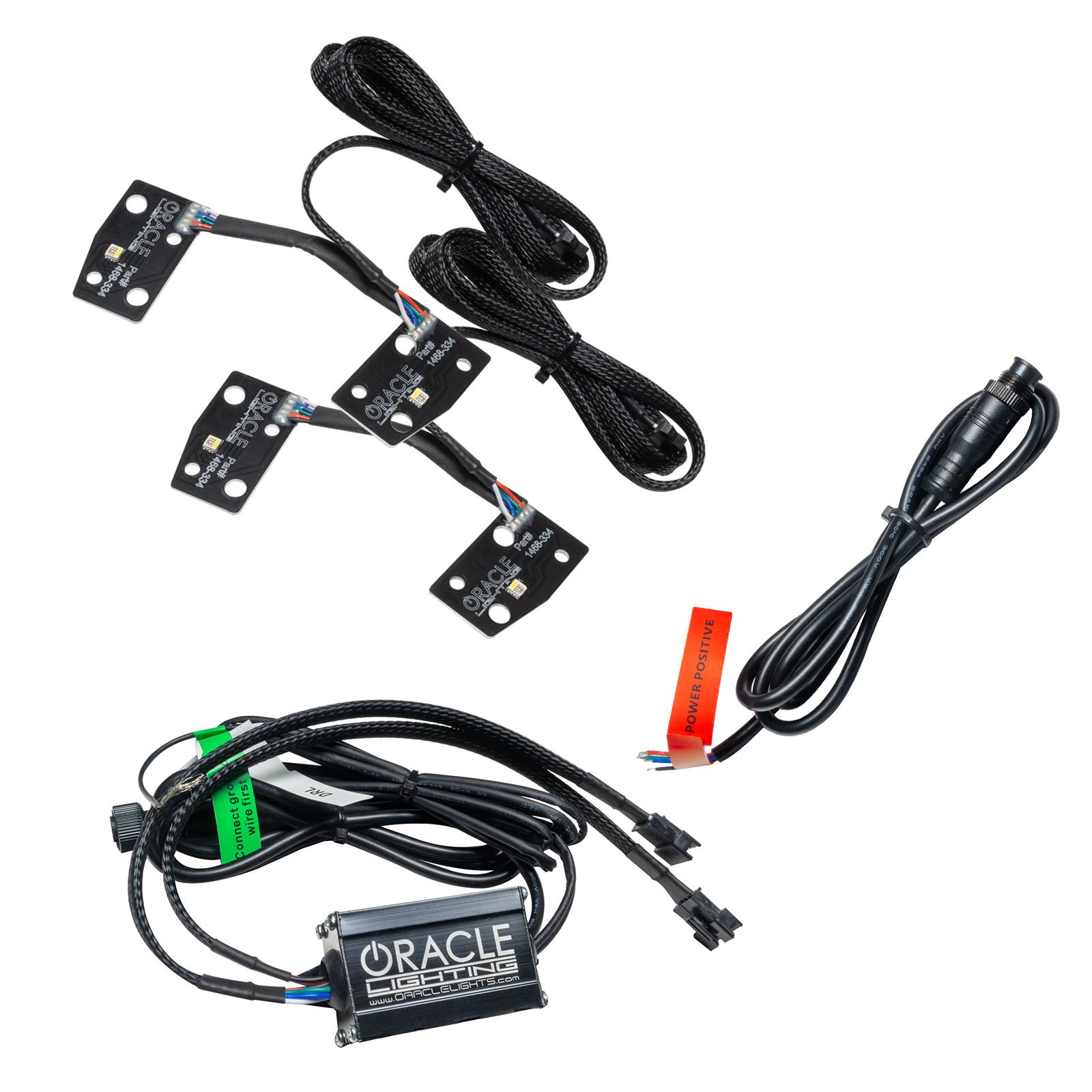 Oracle Lighting 2021 Ford Bronco Colorshift RGB+W Headlight Halo Upgrade Kit w/ No Controller