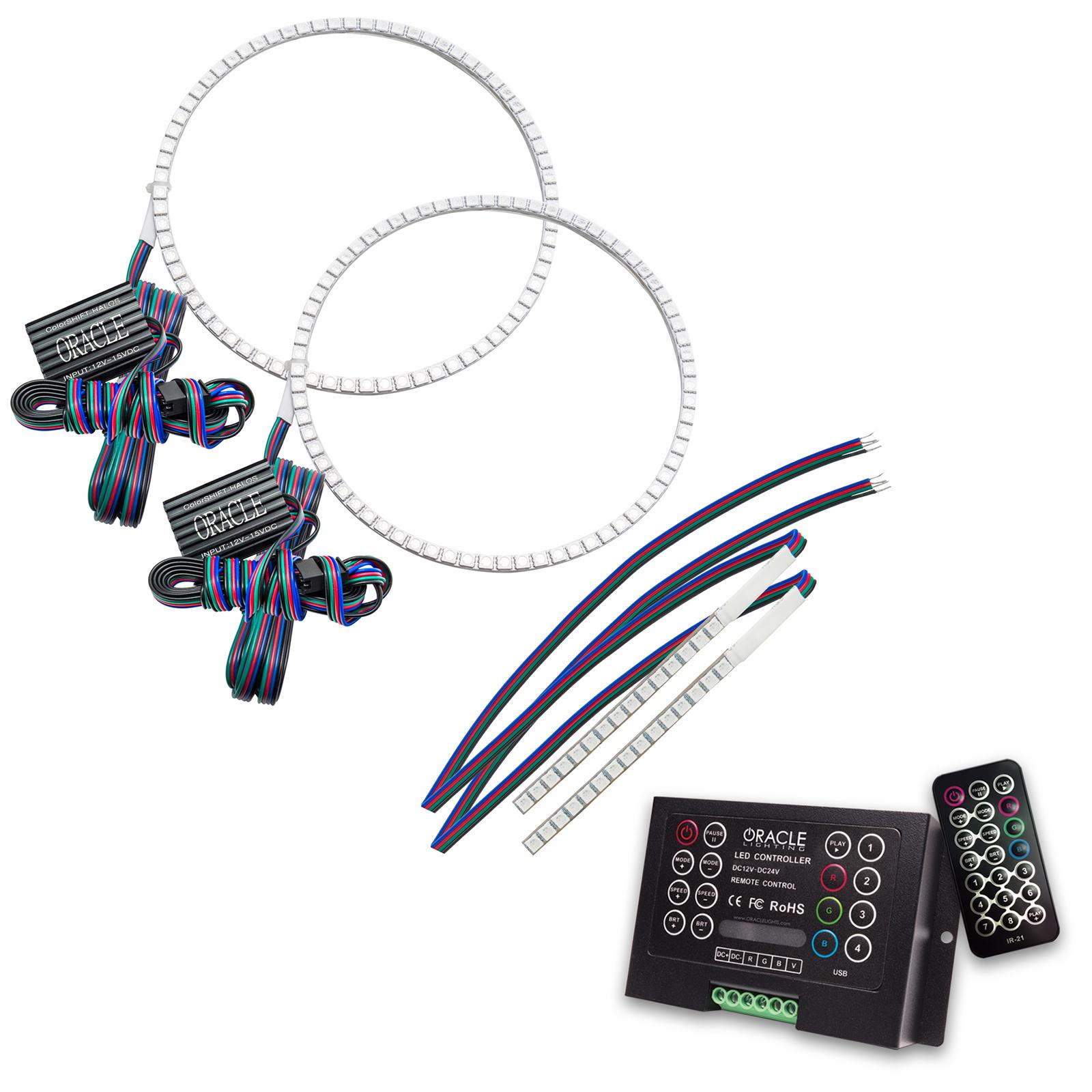 Oracle Lighting ORACLE Lighting ColorSHIFT Headlight Halo Kit w/DRL Bar - Base Headlights (2021-2025 Bronco) - 1471-333