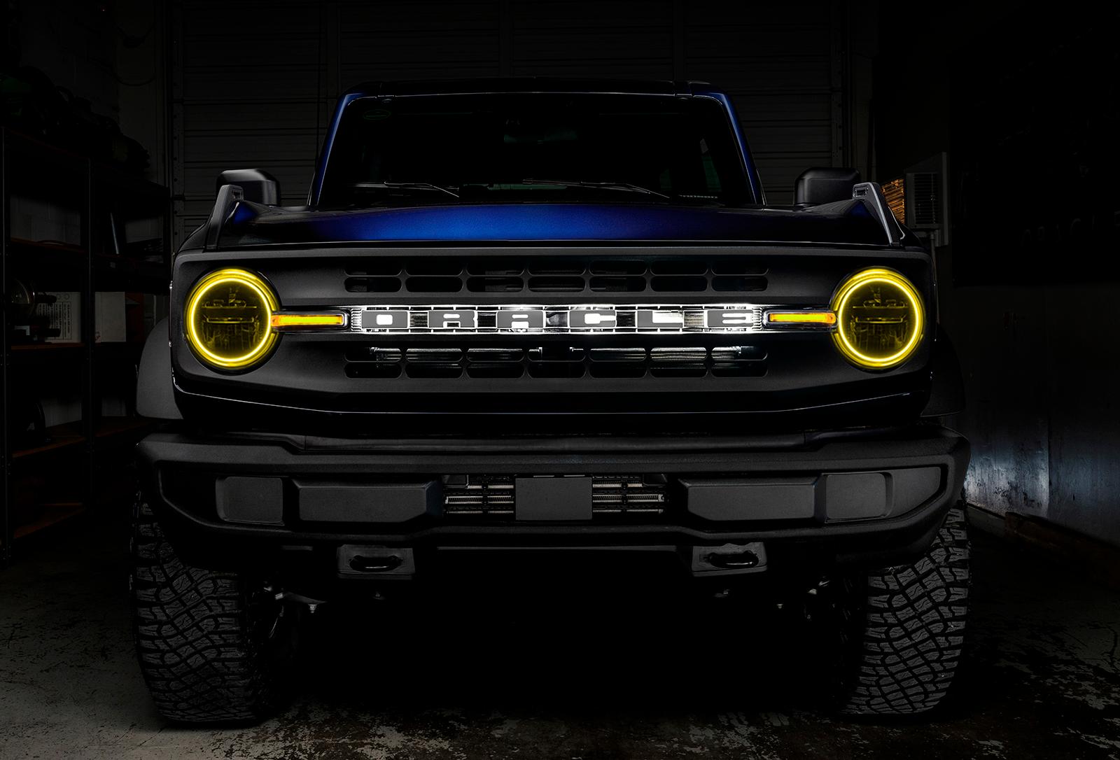 Oracle Lighting ORACLE Lighting ColorSHIFT Headlight Halo Kit w/DRL Bar - Base Headlights (2021-2025 Bronco) - 1471-504