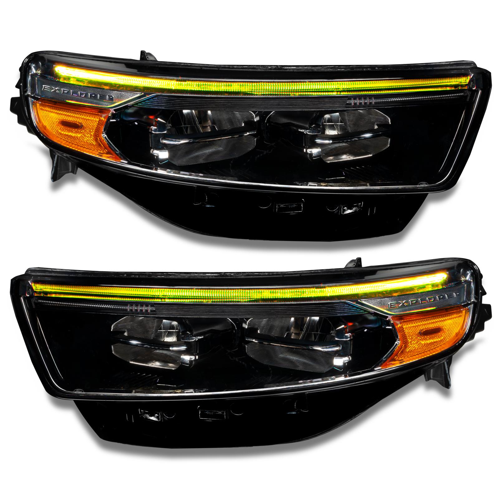 Oracle Lighting 2020-2022 Ford Explorer Colorshift Rgb Headlight Drl Upgrade Kit - 1472-330